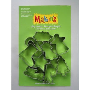 Makin's Clay Cutters Set - Christmas A