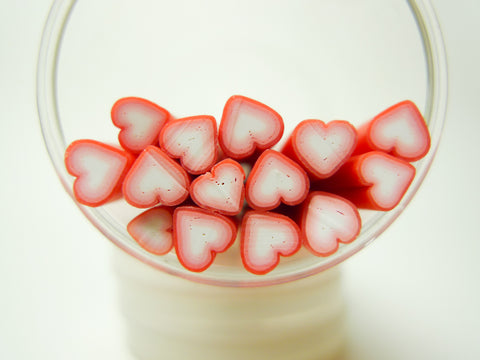 Red Hearts Clay Cane