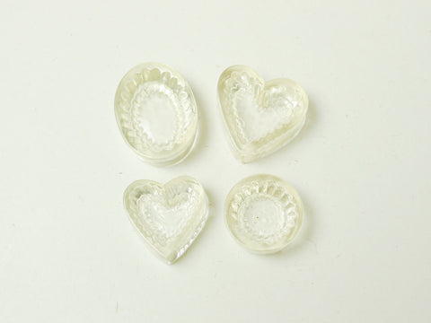 Heart/Oval/Round-Shaped Cupcakes/Tarts Bases