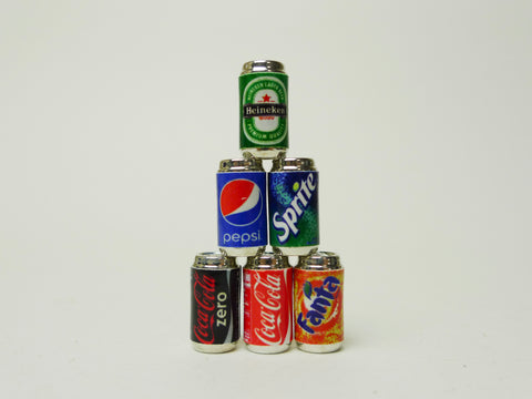 Soft Drink and Beer Cans Set