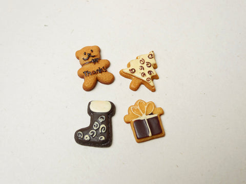 Christmas Theme Cookies Cabochons Set